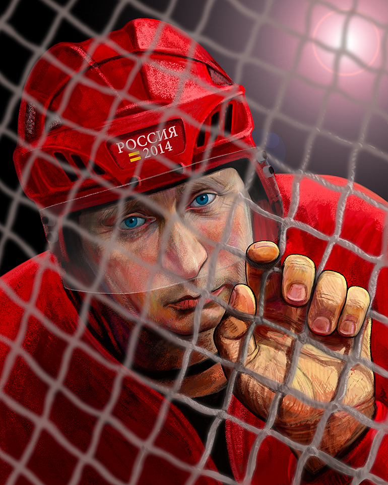 хоккейный узник - Владимир Путин